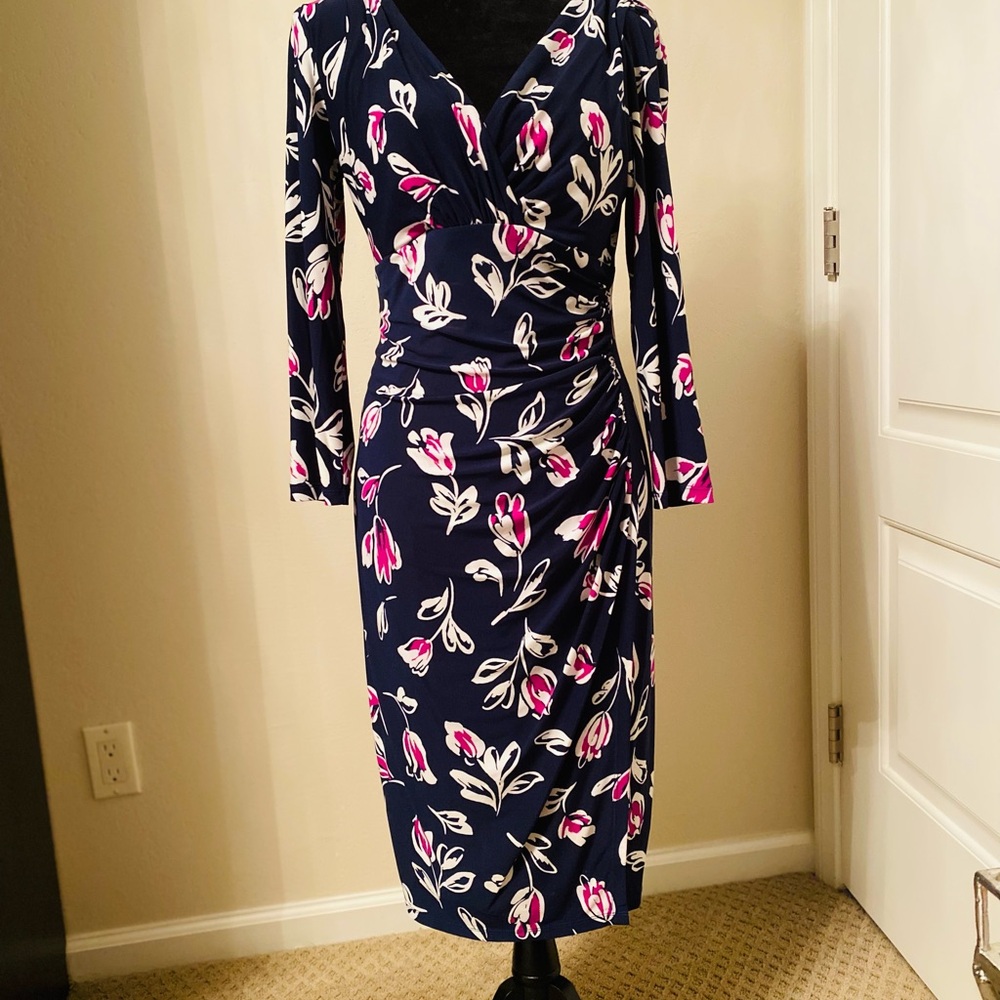 Ralph Lauren Floral Navy Dress